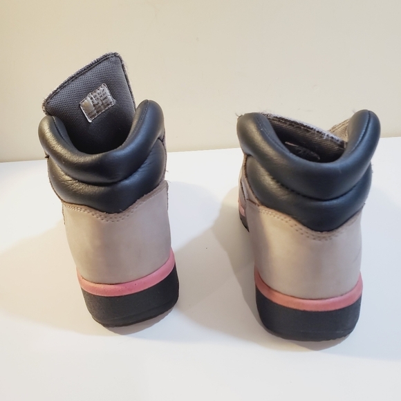 Timberland gray Girls lace up boots size 2 - Picture 3 of 9